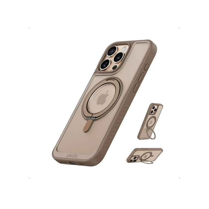 Ốp lưng Anker MagGo Magnetic 360° Ring Stand iPhone 16 Pro Max Vàng (Golden) - A90H1