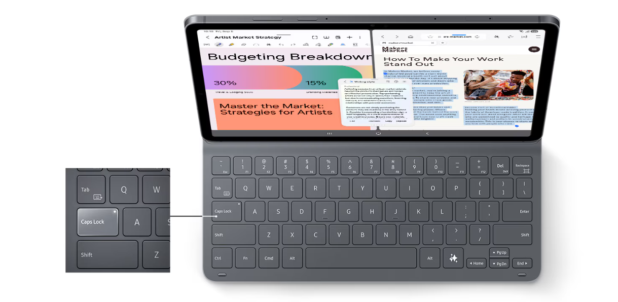 Bao da kèm bàn phím Samsung Galaxy Tab S11