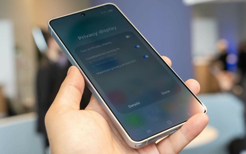 Samsung S26 với Privacy Display: Công nghệ chống nhìn trộm tích hợp ngay trong màn hình OLED