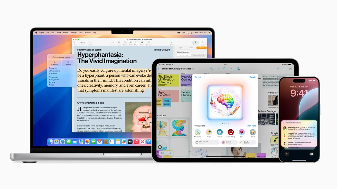 Cách đồng bộ Apple Intelligence giữa iPhone, iPad, Mac – Hướng dẫn kích hoạt và sử dụng AI Apple Intelligence trên mọi thiết bị