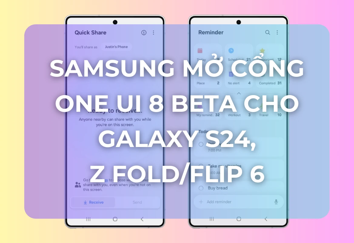 Đón Đầu Tương Lai: Samsung Mở Cổng One UI 8 Beta Cho Galaxy S24, Z Fold/Flip 6, Cơ Hội Trải Nghiệm Sớm Đang Chờ Bạn