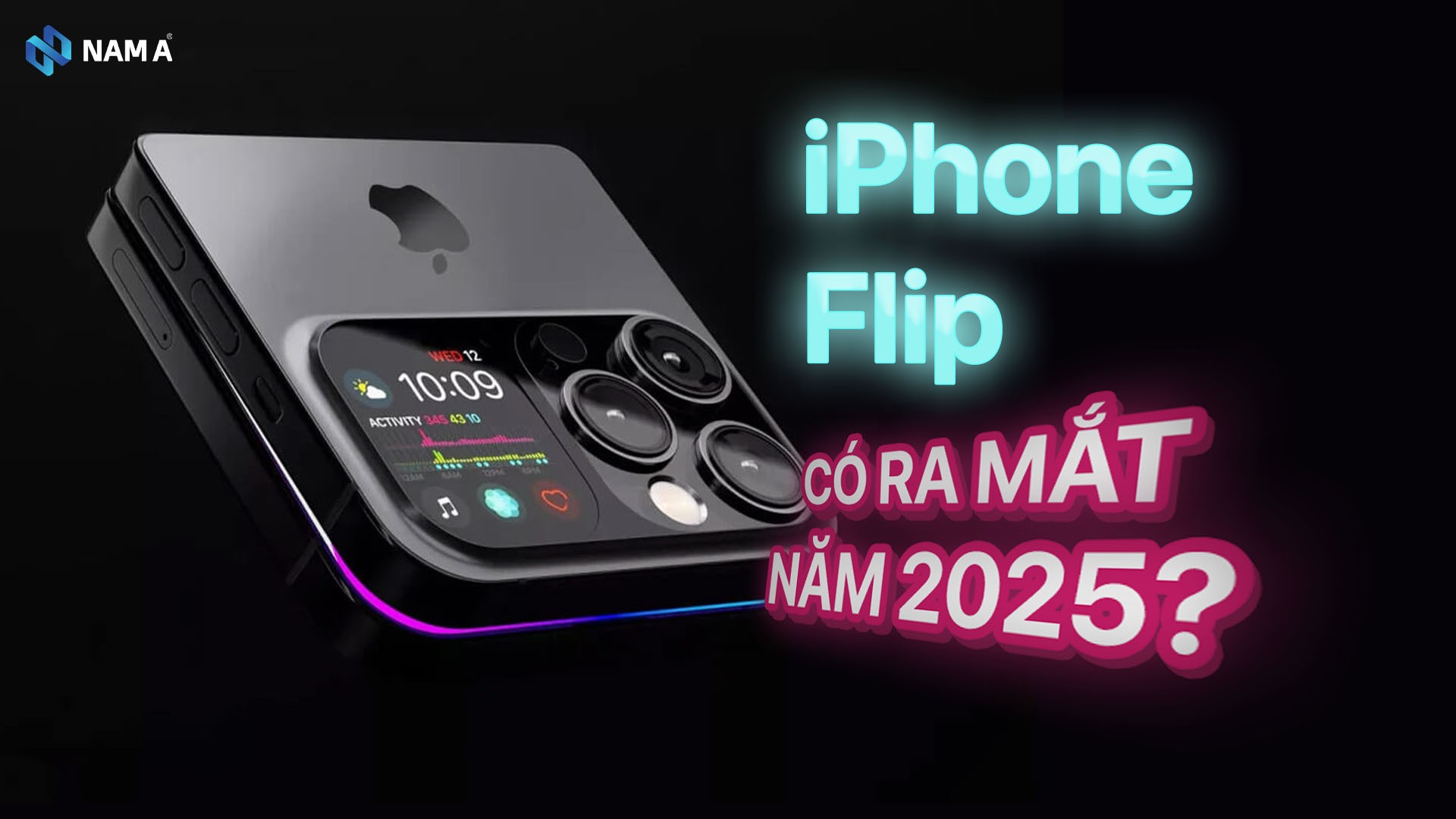 iPhone Flip màn hình gập - Đối thủ nặng ký Galaxy Z Flip7 có ra mắt năm 2025 không